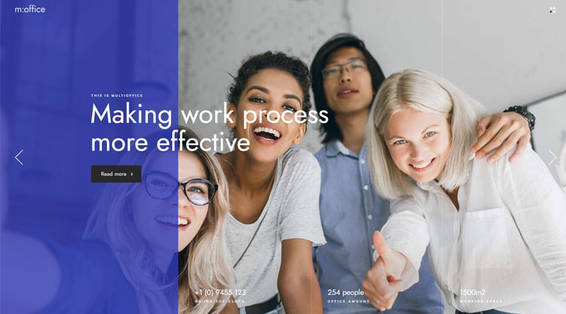 MultiOffice small business WordPress theme