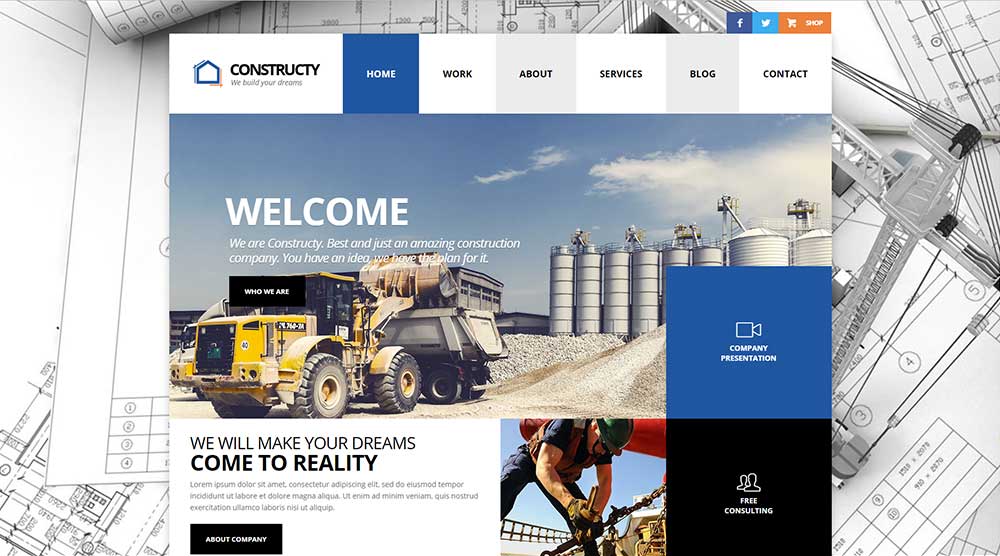 Constructy WordPress Theme