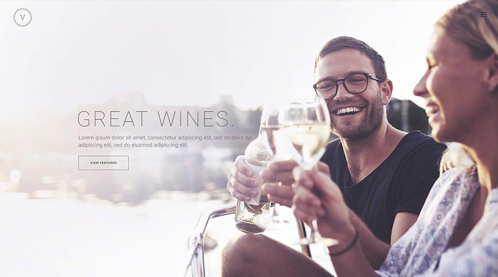 Vino wordpress theme