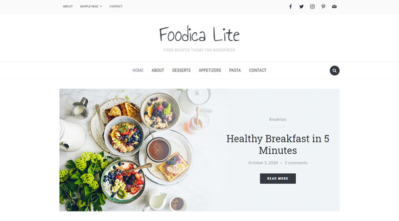 Foodica WordPress Theme