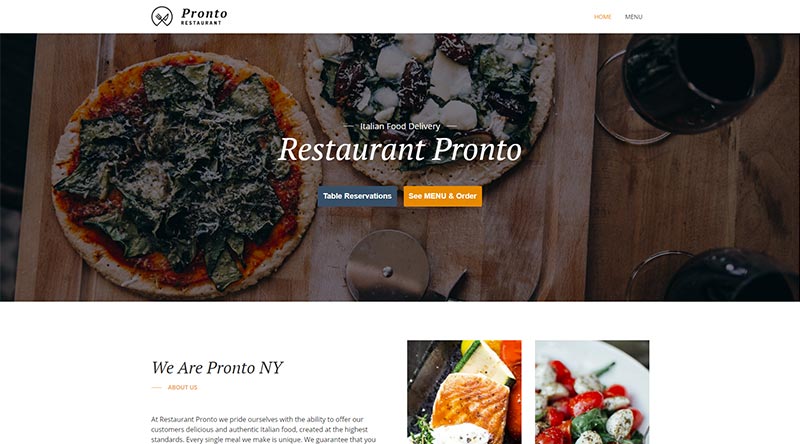 GloriaFood WordPress Theme