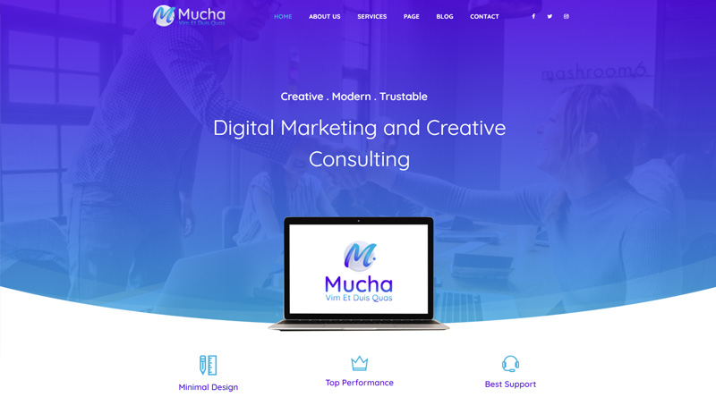 Mucha WP theme