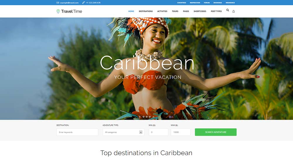 Travel Time WordPress Theme