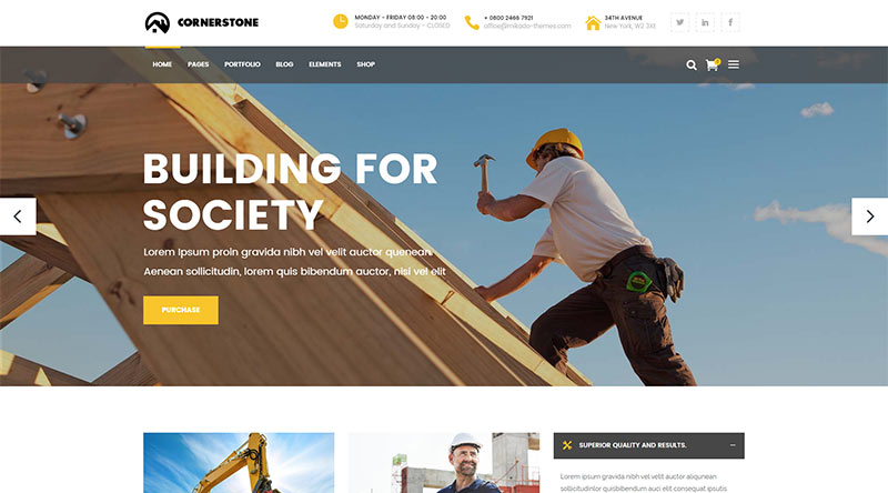 Cornerstone WordPress Theme