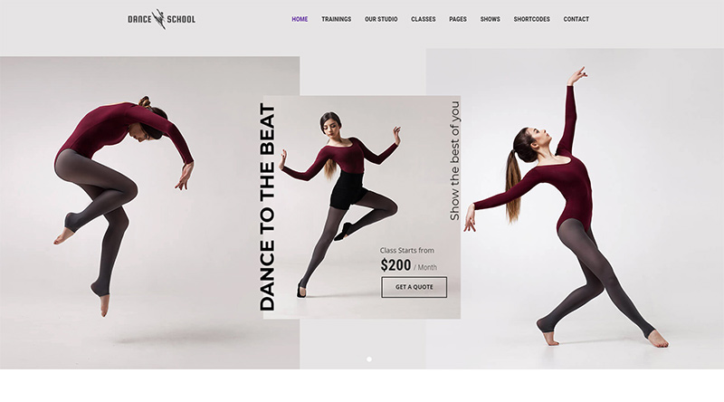 Dance Studio WordPress Theme