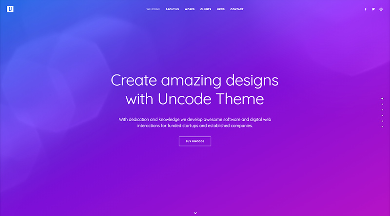 Uncode WordPress theme