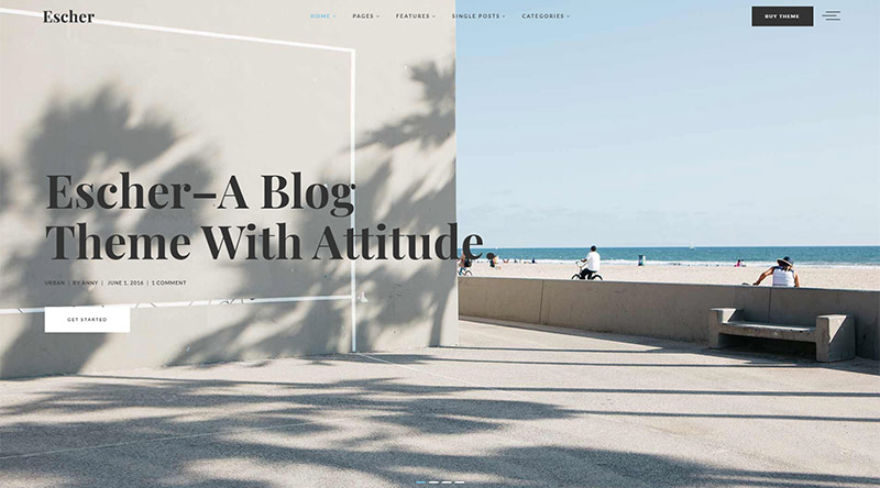 Escher WordPress theme