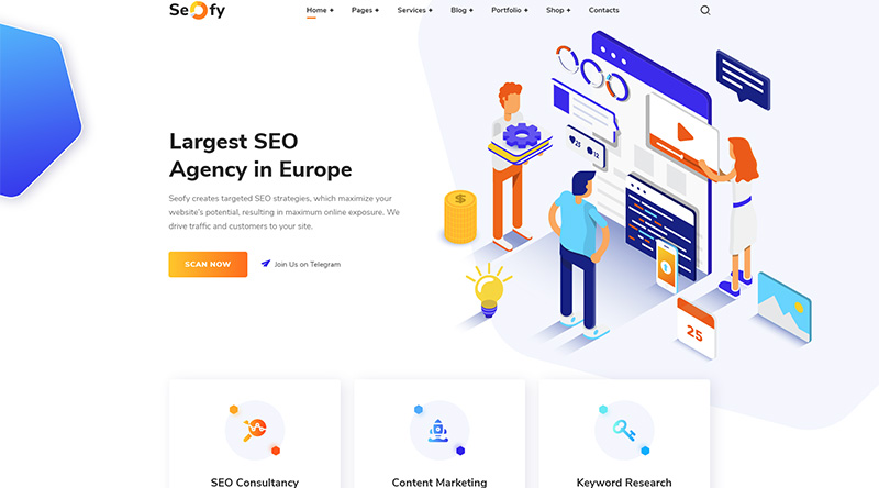 Seofy WordPress theme