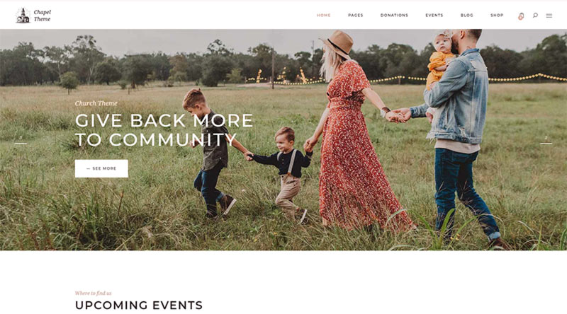 Chapel WordPress Theme