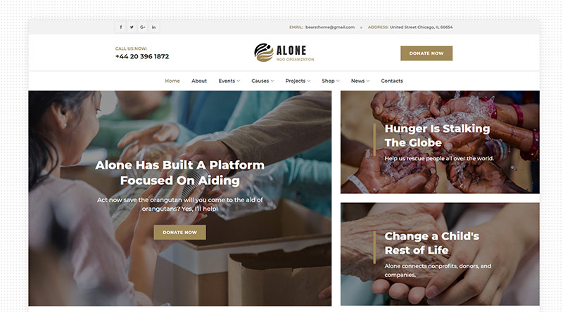 Alone WordPress Theme
