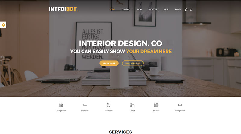 Interiart WordPress Theme