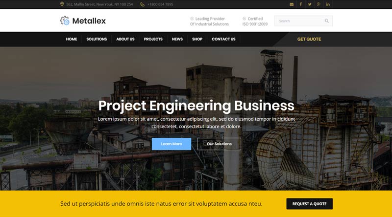 11 个工程师 WordPress 主题来提升您的网站 12 Metallex Engineers WordPress Themes