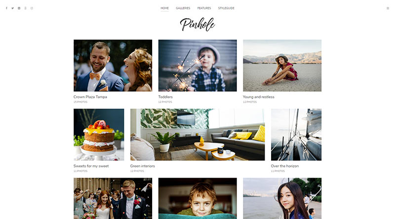 Pinhole WordPress Theme