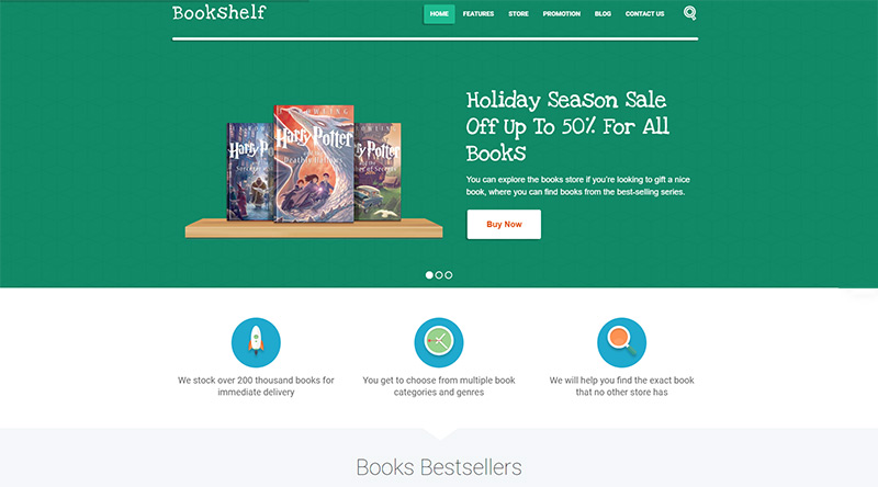 Bookshelf WordPress Theme