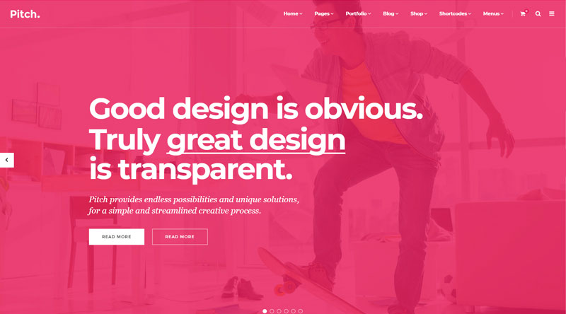 10 temas atraentes de WordPress para Freelancer 8 Pitch WordPress Theme