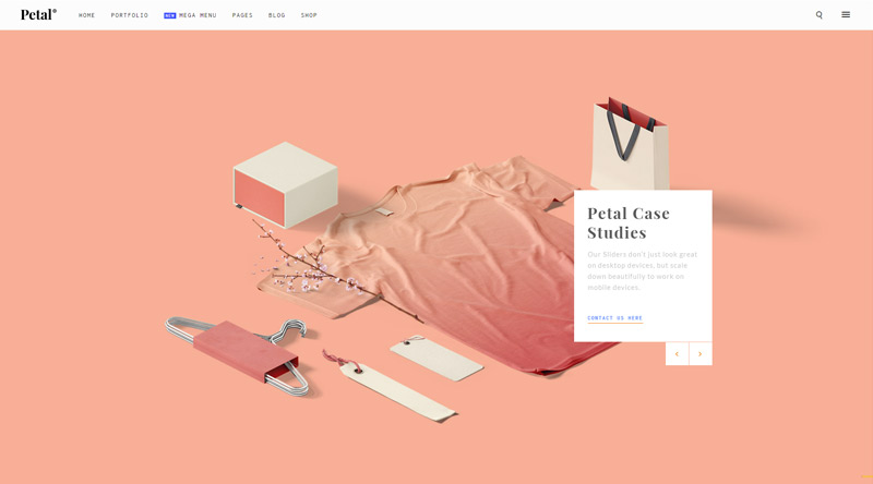 10 temas atraentes de WordPress para Freelancer 5 Petal WordPress Theme