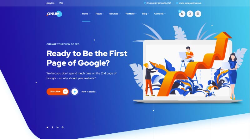 Onum WordPress Theme