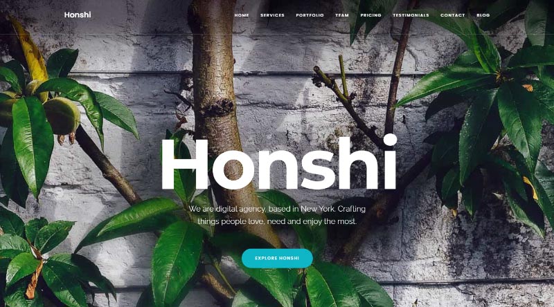 Honshi WordPress Theme
