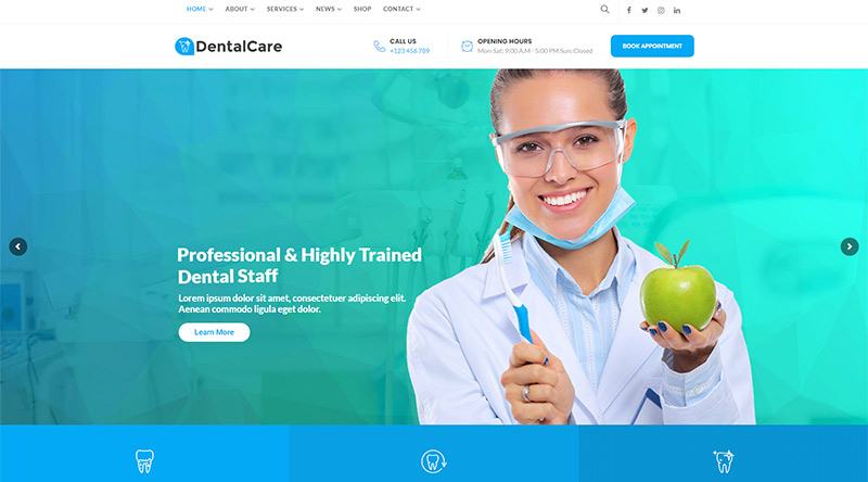 Denta Care WordPress theme