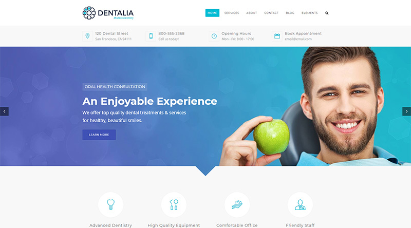 Dentalia WordPress theme