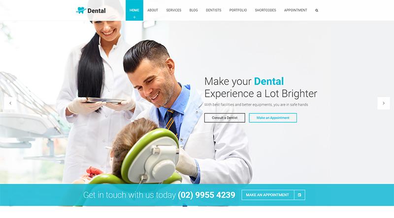 Dental Clinic WordPress theme