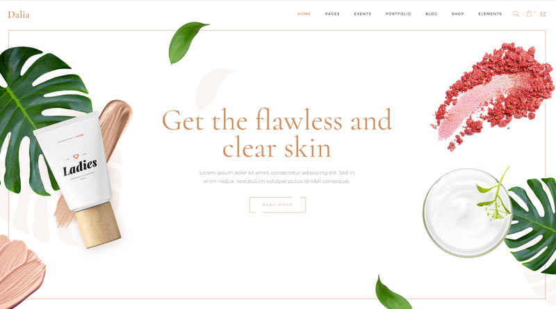 Dalia MakeUp WordPress Theme