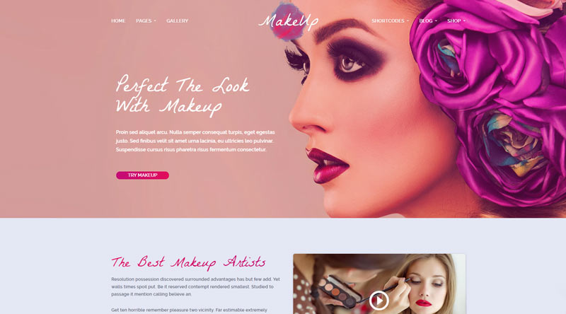 MakeUp WordPress Theme