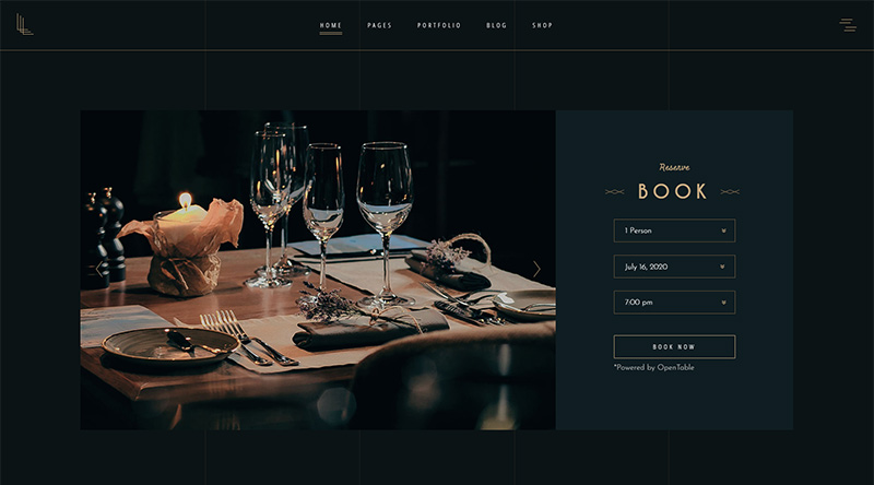 10개 이상의 최고의 프리미엄 레스토랑 WordPress 테마 4 Laurent WordPress theme