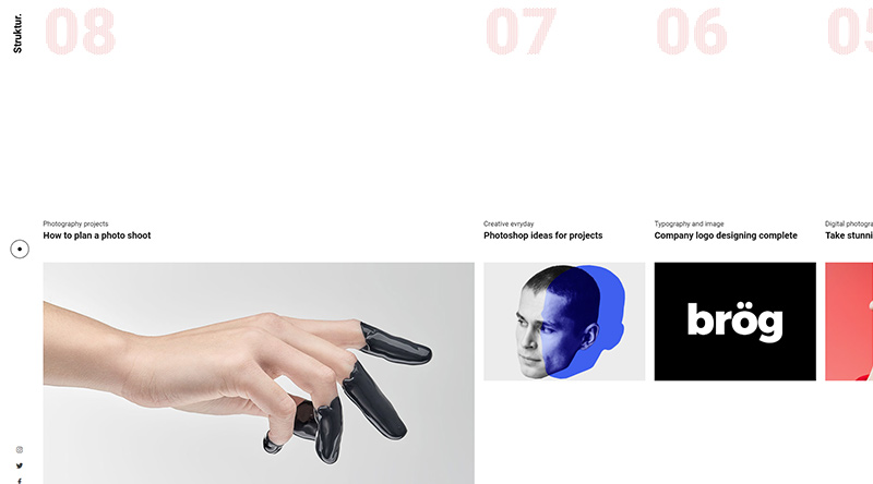 20개 이상의 최고의 아티스트 포트폴리오 Wordpress 테마 12 Struktur WordPress Theme