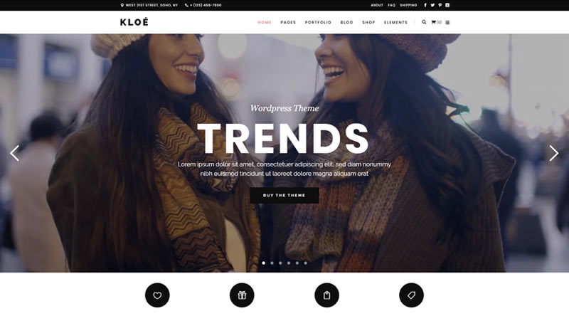 10+ ธีม WordPress พื้นหลังวิดีโอสำหรับช่องใด ๆ 4 Kloe WordPress Theme