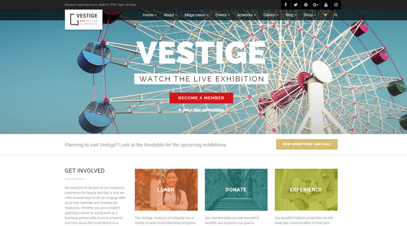 Vestige WordPress Theme