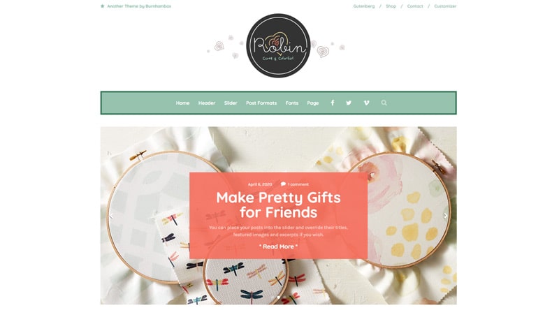 Her Niş İçin 10 Renkli WordPress Teması 9 Robin WordPress Theme