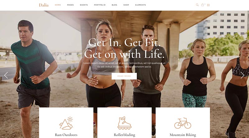 Dalia Fitness WordPress Theme