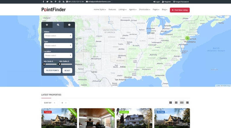 PointFinder WordPress Theme