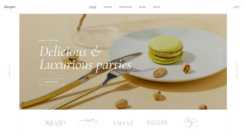 Banquet Modern WordPress Theme