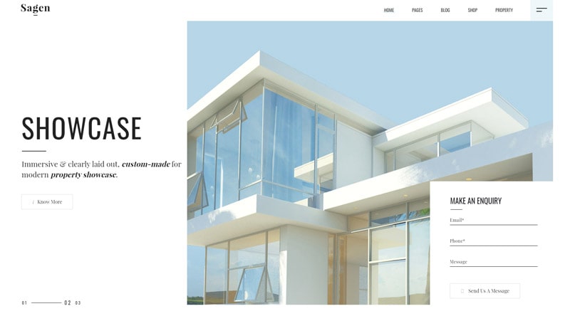 Sagen Modern WordPress Theme