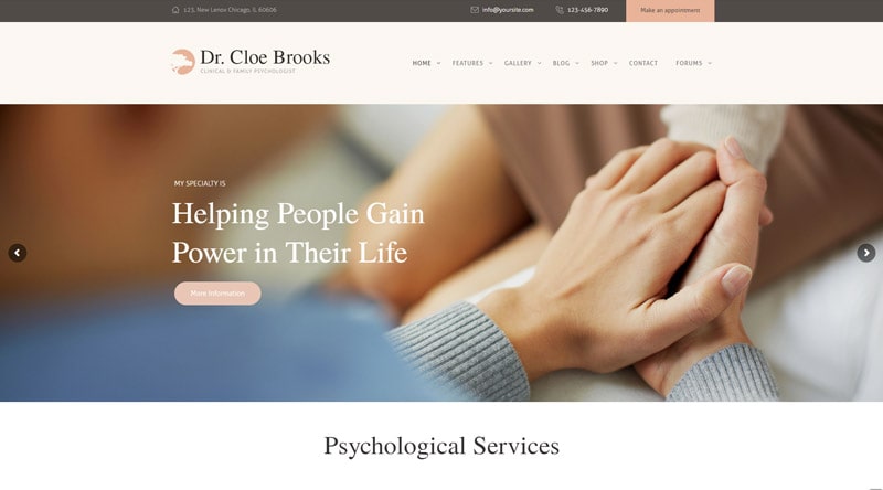 Cloe Brooks WordPress Theme