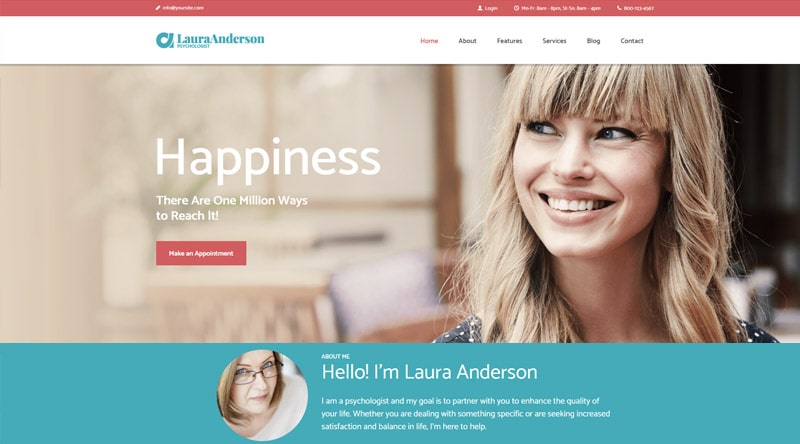 Psychologist WordPress Theme