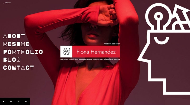 IkonikvCard vCard WordPress Theme