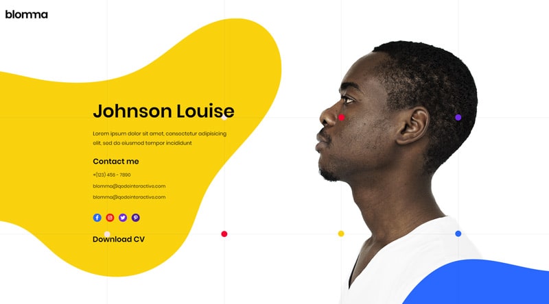 Blomma vCard WordPress Theme