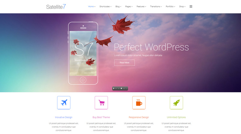 Satellite7 Corporate WordPress Theme