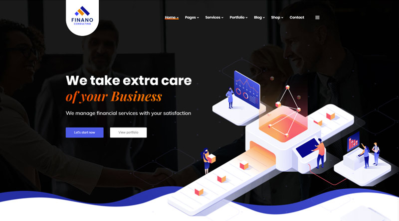 Finanol Corporate WordPress Theme