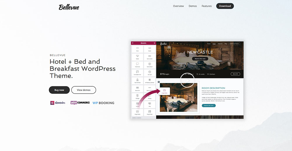 Bellevue Hotel Wordpress Theme