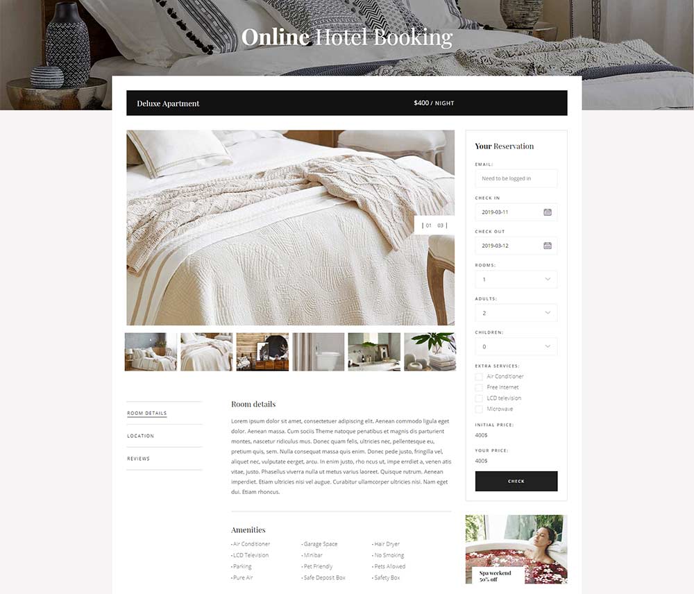 Albergo Booking