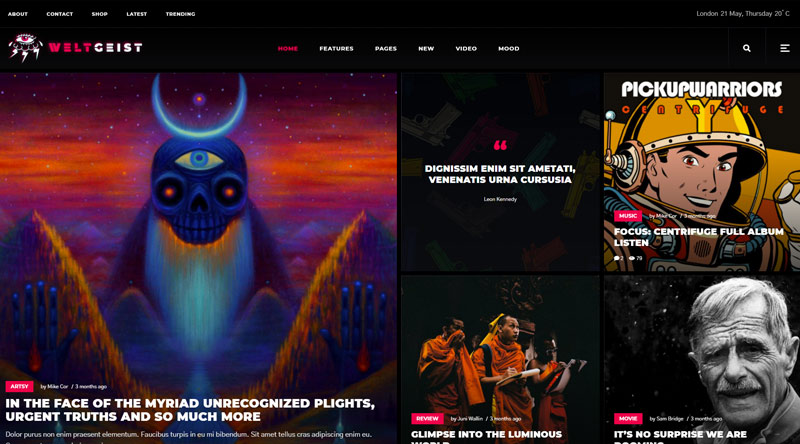 Weltgeist WordPress Theme
