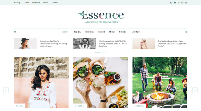 The Essence WP theme