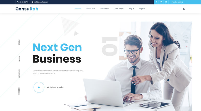 Top 10+ des thèmes de financement WordPress pour un site Web prospère 10 Consultab WordPress Theme