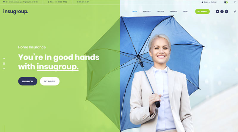 Top 10+ des thèmes de financement WordPress pour un site Web prospère 12 Insugroup WordPress Theme