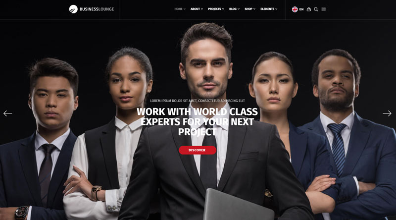 Top 10+ des thèmes de financement WordPress pour un site Web prospère 7 Business Lounge WordPress Theme