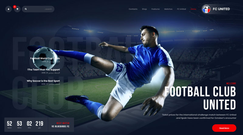 FC United WordPress Theme